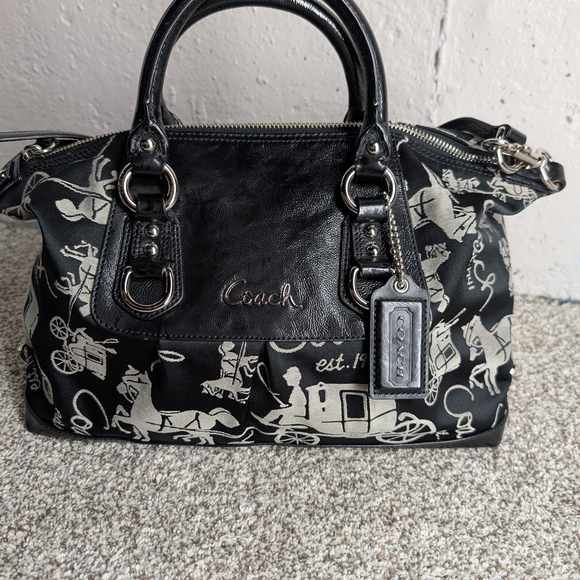 Coach Ashley Horse & Carriage Satchel + Wristlet Set Y2K Vintage - Picture 2 of 16
